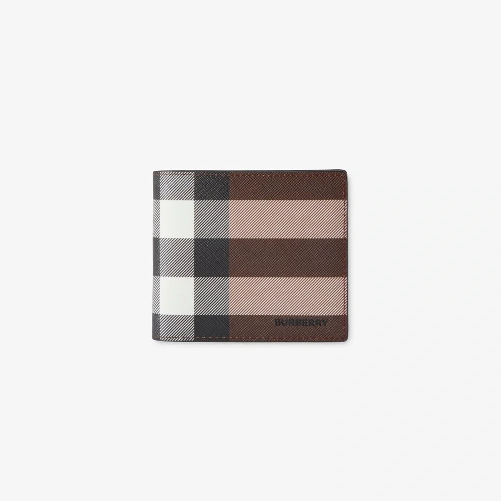 Burberry Brown and Black Checkered Men's Wallet